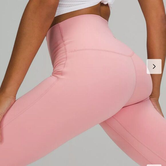 NWT lululemon Align Leggings 25” PANT PINK PUFF PINK SIZE 4 HIGH RISE PERFECT - Picture 6 of 11